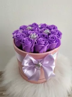 Mydlový flower box Purple15