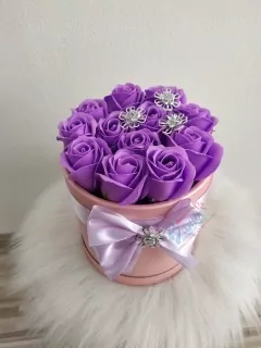 Mydlový flower box Purple12