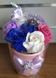Mydlový flower box Color7