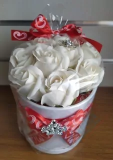 Mydlový flower box White9b