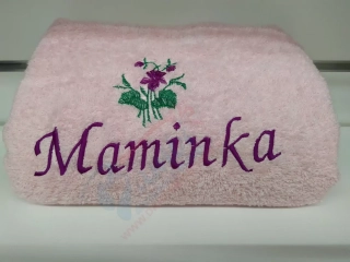 Osuška s nápisom Maminka