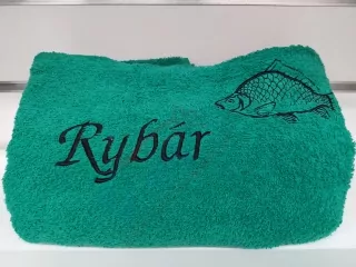Osuška s nápisom Rybár