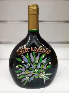 Ručne maľované vínko Všetko najlepšie