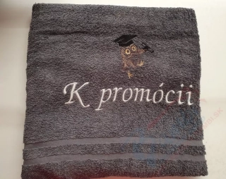 Osuška s nápisom K PROMÓCII