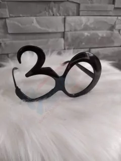 Narodeninové párty okuliare 30 čierne