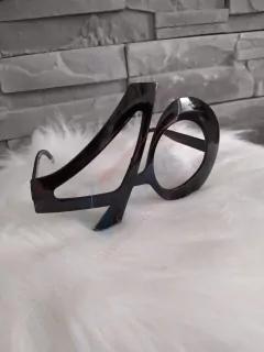 Narodeninové párty okuliare 40 čierne