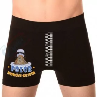 .Humorné boxerky Pozor horúci gejzír