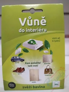 Vôňa do interiéru Svieža bavlna