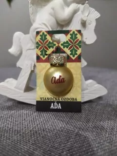 Vianočná gulička s menom Aďa