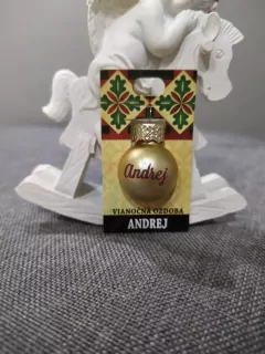 Vianočná gulička s menom Andrej