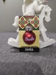 Vianočná gulička s menom Danka