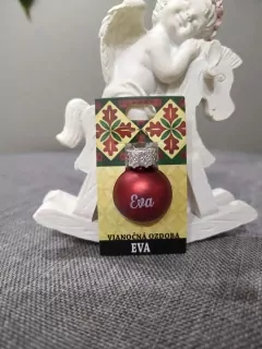 Vianočná gulička s menom Eva
