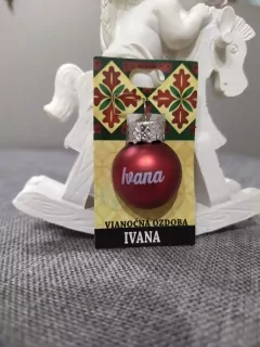 Vianočná gulička s menom Ivana