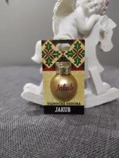 Vianočná gulička s menom Jakub