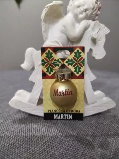 Vianočná gulička s menom Martin
