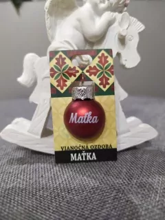 Vianočná gulička s menom Maťka