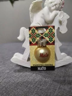 Vianočná gulička s menom Maťo
