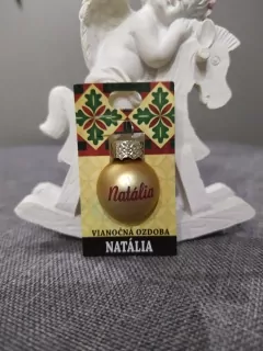 Vianočná gulička s menom Natália