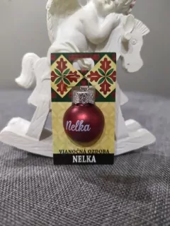 Vianočná gulička s menom Nelka