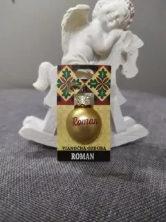 Vianočná gulička s menom Roman