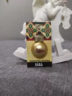 Vianočná gulička s menom Sára