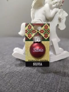 Vianočná gulička s menom Silvia