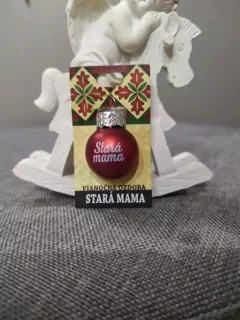 Vianočná gulička s nápisom Stará mama