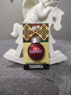 Vianočná gulička s menom Vaneska