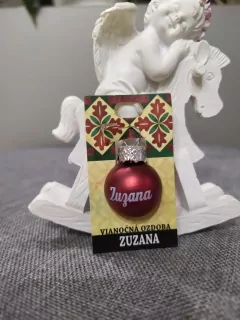Vianočná gulička s menom Zuzana
