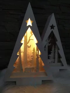 LED Zimná dekorácia