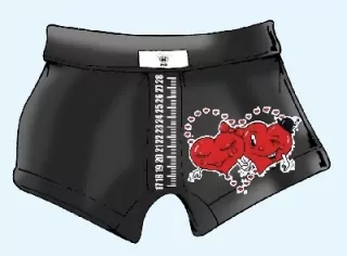 Humorné boxerky Srdiečka