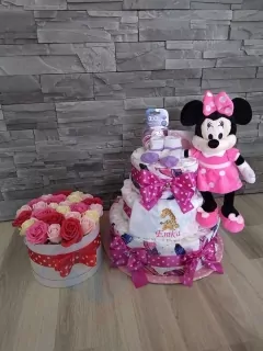 Maxi plienková torta + Flowers box pre mamičku