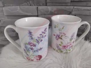 Set dvoch šálok Livello- kvety