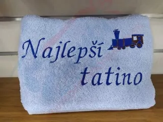Osuška s nápisom najlepší tatino