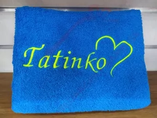 Osuška s nápisom Tatinko