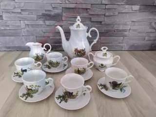 Porcelánová sada pre poľovníka