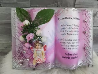 Knižka k 1. sv. prijímaniu-ružová