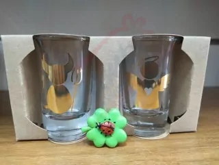 Set pohárikov Čert/Anjel