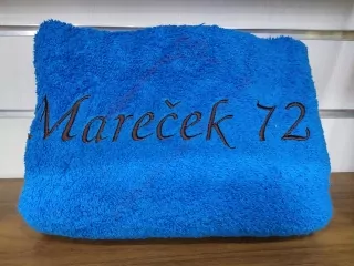 Osuška s nápisom Mareček 72