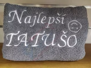 Osuška s nápisom Najlepší tatušo