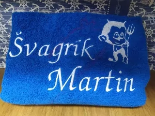Osuška s nápisom Švagrík Martin