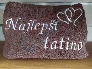 Osuška s nápisom Najlepší tatino