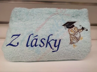 Osuška s nápisom Z lásky 