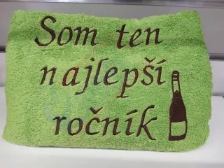 Osuška s nápisom Som ten najlepší ročník