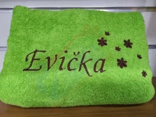 Osuška s menom Evička