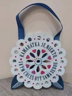 Drevená plaketka - Kamarátka