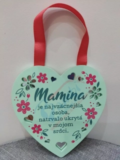 Drevená plaketka - Mamina