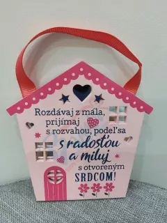Drevená plaketka - Miluj