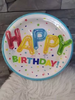 Papierové tanieriky - Happy Birthday