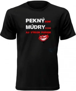 Tričko-Pekný som, múdry som aj výkon podám